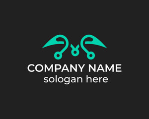 Obraz premium Creative Letter M power, tech and technology logo design vector design