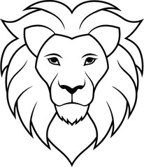 lion logo,lion head symbol,silhouette carnivore icon