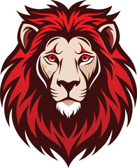 Fototapeta premium Lion mascot sport logo design. Lion animal mascot head vector illustration logo. Wild predator cat head mascot, Lion head emblem design for Sports team, lion king. Vector illustration