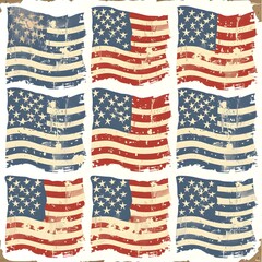 seamless american flag