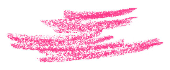 pink pencil strokes isolated on transparent background