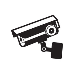 security camera isolated on white background