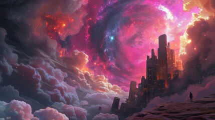 Image of an open future cookbook ::3 quasar ::3 --no text --ar 16:9 --quality 0.5