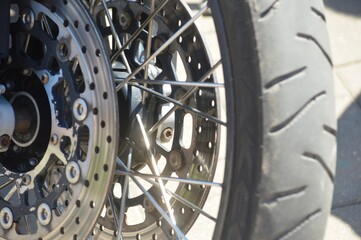 close up of a wheel