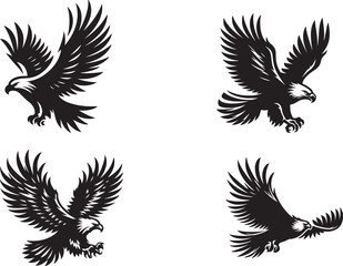 Eagle silhouettes design