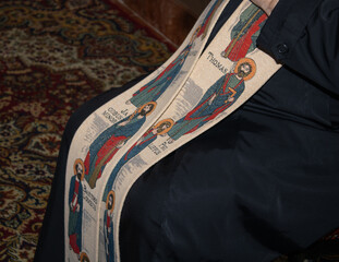 cassock with details of a priest