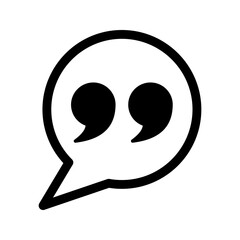 quote icon vector sign design color editable
