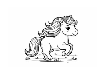 Fototapeta premium Horse Drawing