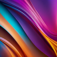 Fototapeta premium Abstract colour and leaves