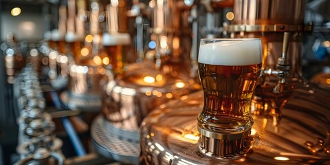 Beer manufacturing involves a plantbased food production process. Concept Plant-based Food Production, Beer Manufacturing Processes
