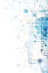 Obraz premium background for the presentation of new technologies and artificial intelligence