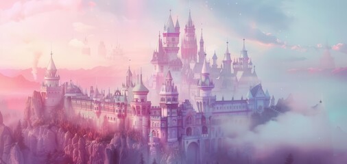 Pastel Fairy Tale Castle