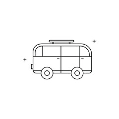 Public Transport, City Bus, Bus Travel, Bus Service, Public Transportation Bus Vector Icon Design
