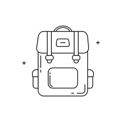 Backpack, Travel Bag, Hiking Backpack, Outdoor Gear, Adventure Travel, Camping Gear, Daypack, Trekking Bag, Bag Vector Icon Design