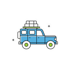 Road Adventures, Road Trip Essentials, Car Travel, Scenic Routes, Vacation Travel, Travel Vector Illustration Icon Design