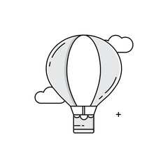 Hot Air Balloon, Balloon Ride, Air Adventure, Hot Air Ballooning, Scenic Flight, Balloon Festival, Sky Travel Vector Icon Design