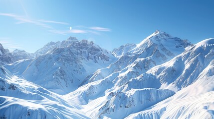 Obraz premium A flawless day in the mountains
