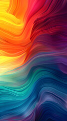 Obraz premium Vibrant Gradient Harmony: An Abstract Journey Through a Spectrum of Vivid Hexadecimal Palettes
