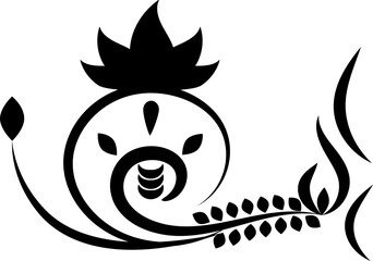 Abstract black pattern illustration