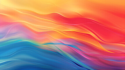 Obraz premium Vibrant Gradient Harmony: An Abstract Journey Through a Spectrum of Vivid Hexadecimal Palettes