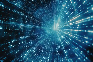 Fototapeta premium Data stream.Big data fall