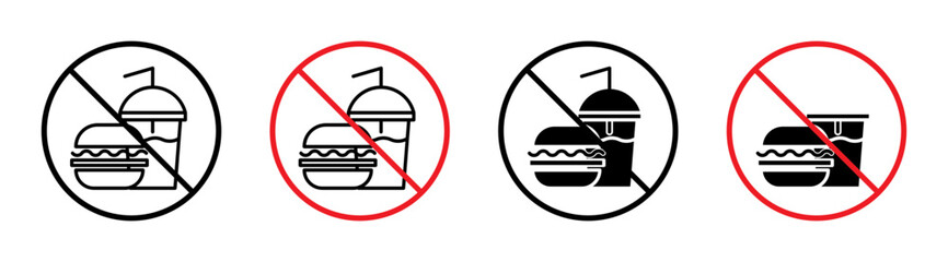No Food Allowed Sign for Cleanliness, Health Safety, and Restricted Areas