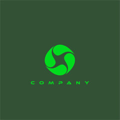 green recycling absreact logo