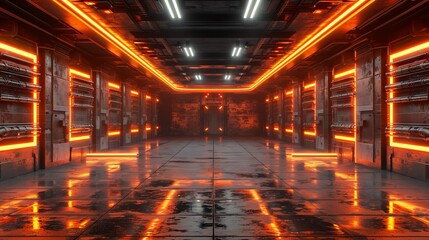 Hangar design with copyspace