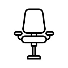 Office Chair Icon Vector Template Flat Designcolor editable