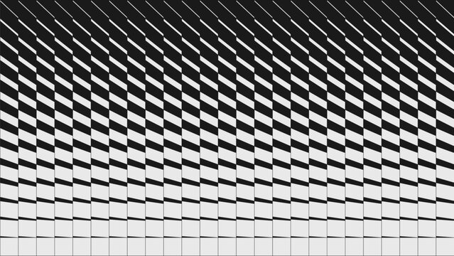 Abstract modern geometrical composition with transition effect, Minimal split vector gradient background with black to white geometric shapes, graphic halftone pattern design in brutalism style