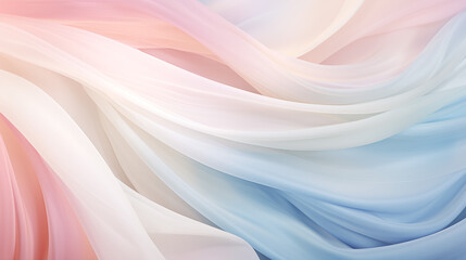 Obraz premium Abstract Image Pattern Background, Soft Cotton Fabric Folds in Light Pastel Colors, Texture, Wallpaper, Background, Cover and Screen of Cell Phone, Smartphone, Computer, Laptop, Format 9:16 and 16:9 -