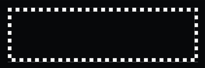 Obraz premium Checker decorative frames collection set in black colours