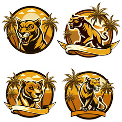 logo print with the image of a black panther16