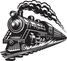 steam train locomotive © Graphicistock