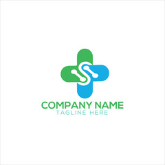medical pharmacy logo, health care logo design vector.
