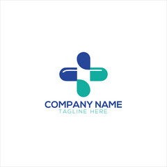 medical pharmacy logo, health care logo design vector.
