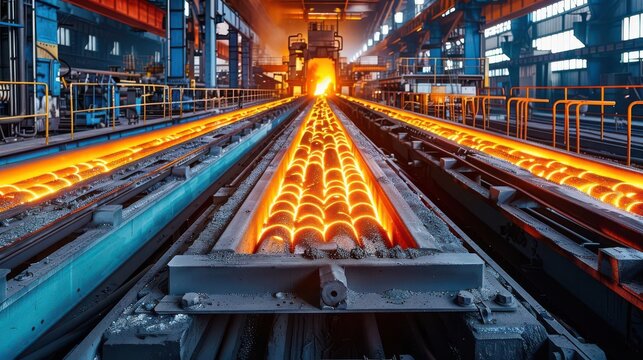 Steel mill with energy efficient processes, waste heat recovery systems