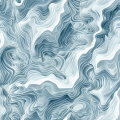 Fototapeta premium Seamless The image is a blue and white abstract design with wavy lines