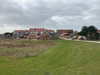 Blick auf die Küstenlandschaft der Nordseeinsel Juist