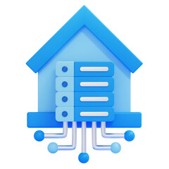 PNG 3D Server Storage icon isolated on a white background