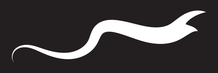 Set of Swoosh and swoop underline typography tails shape in flat styles. Brush drawn curved smear. Hand drawn curly swishes, swash, twiddle. Vectors calligraphy doodle swirl on white background.Vector