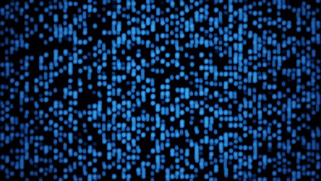 Blue digital technology and binary code background