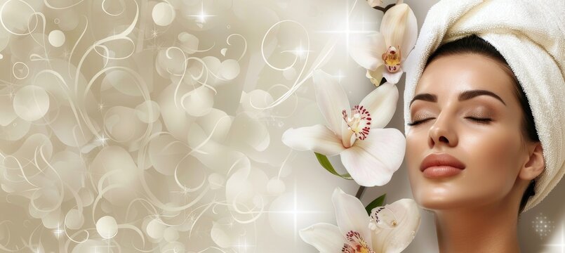 Spa's Microdermabrasion Services Promotion Flyer with Serene Background Design for Seasonal Advertising