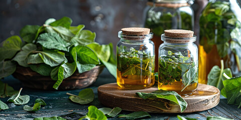 Preparation of ribwort plantain syrup for cough from fresh leaves and sugar