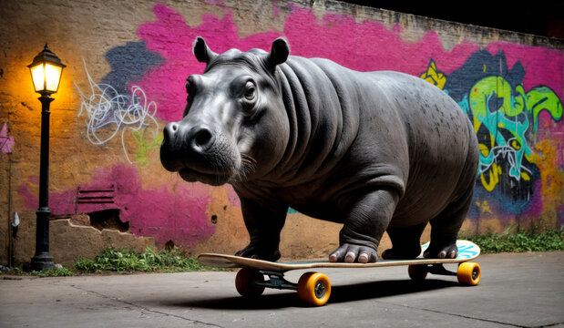 rhino in the skyboard