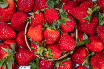 Strawberry. Fresh organic fruit berries background