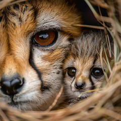 Obraz premium close up of a fox