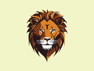 vector Lion Head mascot Silhouette