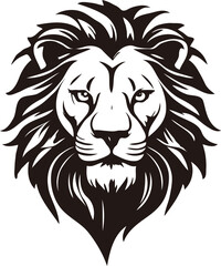 vector Lion Head mascot Silhouette