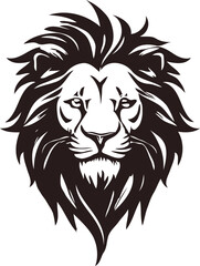 vector Lion Head mascot Silhouette